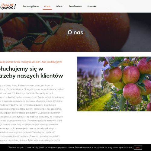 Dowóz owoców do firmy w Poznaniu