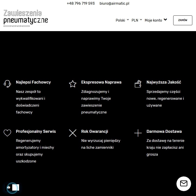 Zawieszenie pneumatyczne online - Poznań