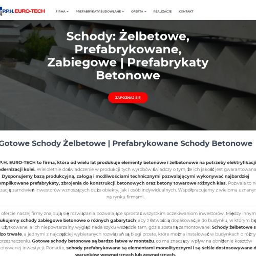 Bydgoszcz - prefabrykacja schodów zabiegowych