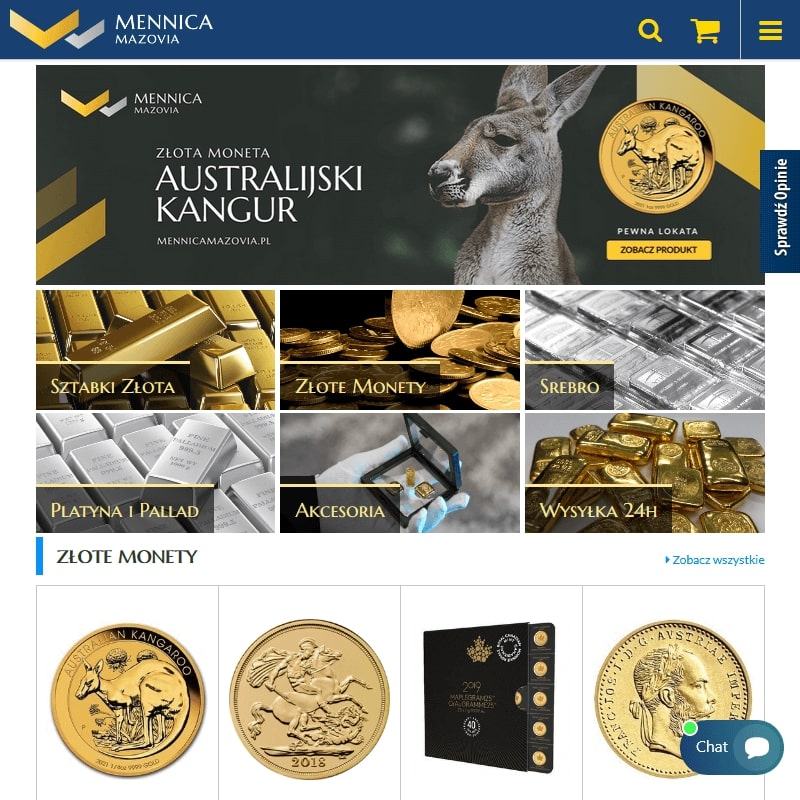 Najpopularniejsze złote monety bulionowe w Warszawie