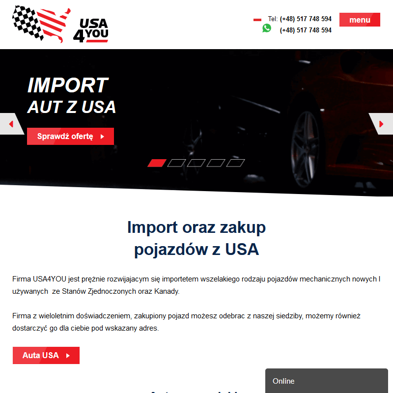 Kielce - import aut stany